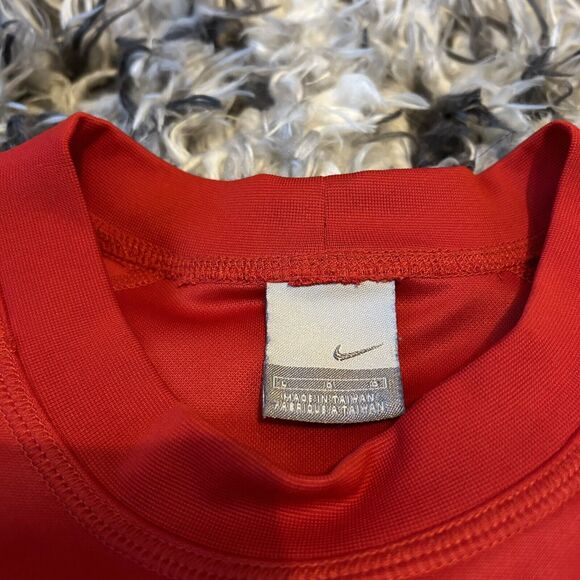 Vintage Y2K Nike Center Swoosh Red Spell out T Shirt Size Mens Large L - Picture 5 of 7